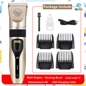 7 IN 1 Professional Pet Hair Clipper Razor Rechargeable Electric Pet Hair Trimmer Grooming Kit Shaver Comb Set For Cat Dog Hairdressing Set