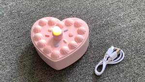 Cute Bluetooth Speaker Birthday Cake Shape Bluetooth Music  Wireless Handsfree Call MP3 Music Player with Blown Out Soft Ligh
