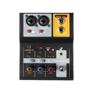 Double Input USB Auditory Mixer With Independent Sound Controls Clear 384kHz Sampling For Streaming Setups