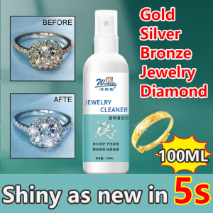 💍Shine as New in 3s💍Jewelry Cleaner 100ml Silver Gold Watch Diamond Gem Ring Polishing Cleaning Spray Cleaning Tool