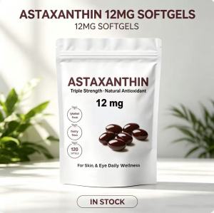 12mg Triple Strength Astaxanthin Softgels Natural Microalgae Antioxidant Support Skin & Eye Health 120ct
