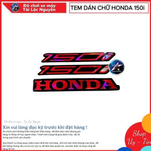SET TEM DÁN XE MÁY CHỮ HONDA 150I ( 3 CHỮ )