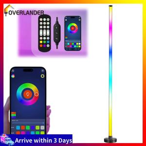 【Fast Shipping】 Smart RGB LED Corner Lamp Smart Modern Floor Lamp USB Power Supply with Music Sync Ideal for Living Rooms Bedrooms and Gaming Rooms