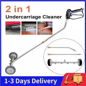 High Pressure Car Washer Undercarriage 304 Stainless Steel Car Bottom Cleaner Tools Car Chassis Water Spray Cleaning Nozzle Car Under Carriageure Washer for Garden Road Car