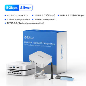 ORICO một cửa ma Mini Mở rộng HUB USB đa Bộ chuyển đổi giao diện SD/tf4.0 usb4 chuyển được thiết kế cho ma Mini M4 Dock
