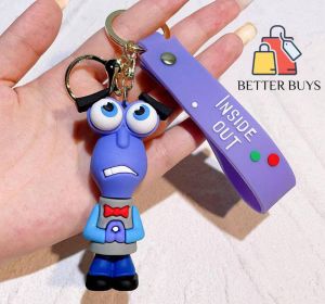 BETTER BUYS Cartoon Keychain Cute Anime Childrens Key Chain Kawaii Charms PVC Pendant Backpack Gift for Girl and Boy