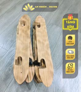 Kệ Gỗ Để Tượng Trang Trí Đèn Led Vòng Đường Kính 28-30cm Gỗ Thông Vân Tự Nhiên