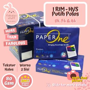 ( 500 Lembar ) Kertas HVS 1 Rim 80 gsm F4 A4 QTO B5