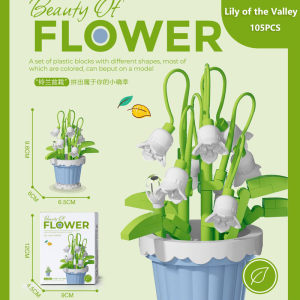 [SG STOCK] Mini Building Blocks Flower Bouquet Potted Plants Collection Home Decor Trinkets Birthday Kids Toy Gifts