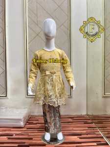 Setelan Kebaya Anak Brukat kondangan dan pesta bisa di pakai untuk acara formal lain nya motif sr maron