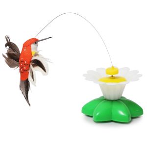 Kitten Cat Fun Teaser Automatic Electric Rotating Cat Toy Colorful Butterfly Bird Feather Funny Pet Interactive Cat Training Toys Mainan Kucing