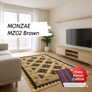 MIRZAE Karpet Lantai 210x300 MZ02 Brown