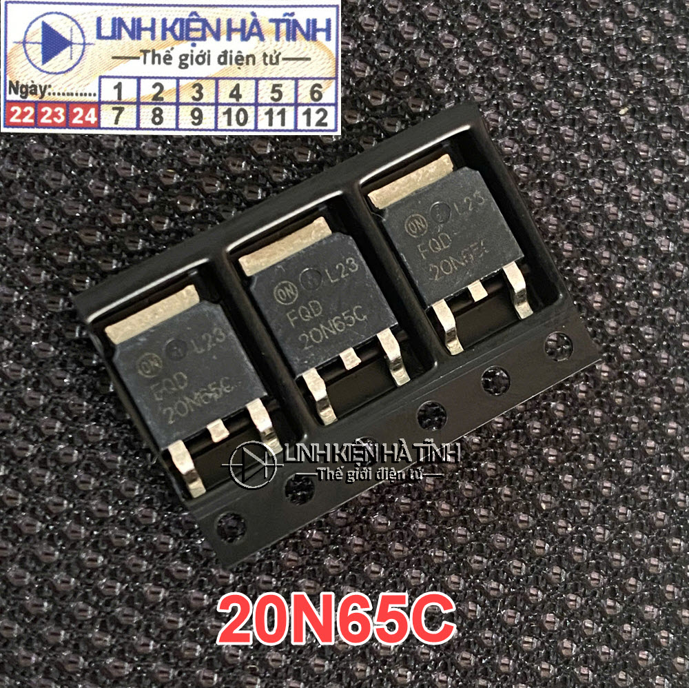 FQD20N65C 20N65 20N65C = FQD20N60 20N60 mosfet kênh N 20A 650V dán