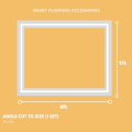 Wainscoting (Angle Cut to Size) - Point 16mm - Solid White - Paintable. 