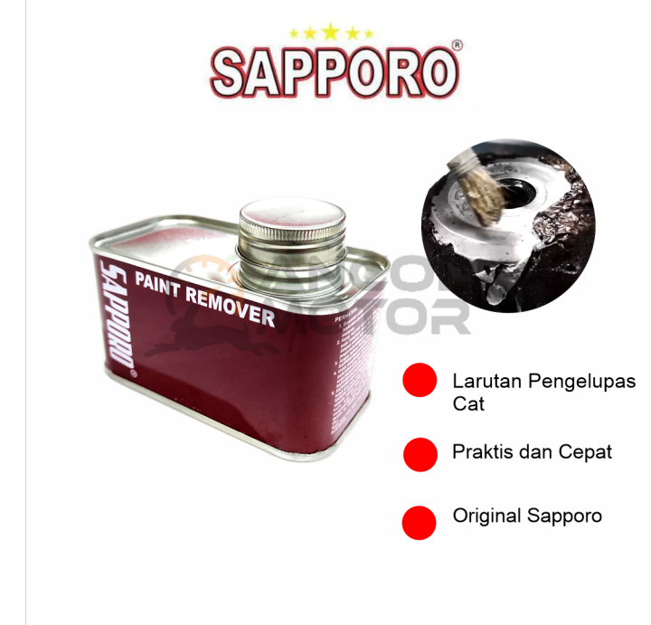 Sapporo Paint Remover Kecil 250ml Perontok Penghilang Pengelupas Cat