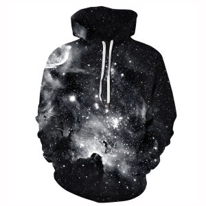 ali Bán Chạy Tất Cả Các Trận Đấu Van Gogh Bầu Trời Đầy Sao Đặc Trưng In Kỹ Thuật Số Túi Rộng Rãi Áo Len Dài Tay Áo Hoodie Mùa Đông