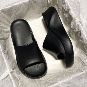 New Thick-Soled WomenS Summer EVA Non-Slip Wedge Fashionable Outdoor Height-Increasing Slide Sandals Wholesale