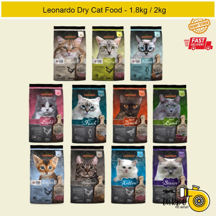 Leonardo Dry Cat Food Full Range 2kg 1.8kg Original Pack