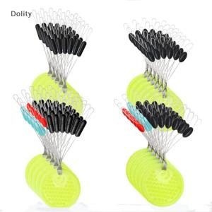 🎄【Special price】Dolity Fishing Rod Rubber Space Beans Fishing Goods Black Rubber Oval Stopper Fishing F