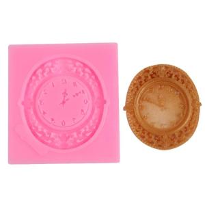Retro Clock Silicone Mould for Clay Plaster Resin Crafting Reusable Grade Flexible Art Projects