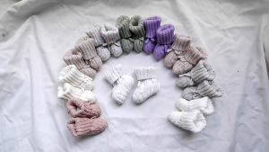 Bé Booties Trẻ Sơ Sinh tập đi Ở Trên Vớ giày đi trongcũi Sock Ấm Đan Booties Cho Trẻ Sơ Sinh Cậu Bé Cô Gái