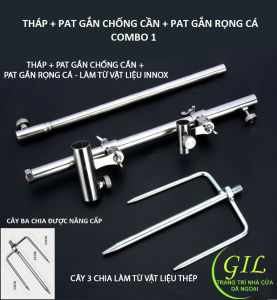 tháp chống cần câu inox - tháp câu đài inox - phụ kiện câu cá đa năng