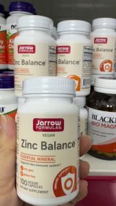 Viên bổ sung kẽm JARROW Zinc Balance từ Mỹ hỗ trợ tăng cường miễn dịch - là một trong những dạng kẽm có khả năng hấp thụ tốt nhất. Ngoài ra còn bổ sung thêm đồng (tỷ lệ 15:1) để bù đắp cho sự thiếu hụt đồng do việc bổ sung kẽm gây ra.