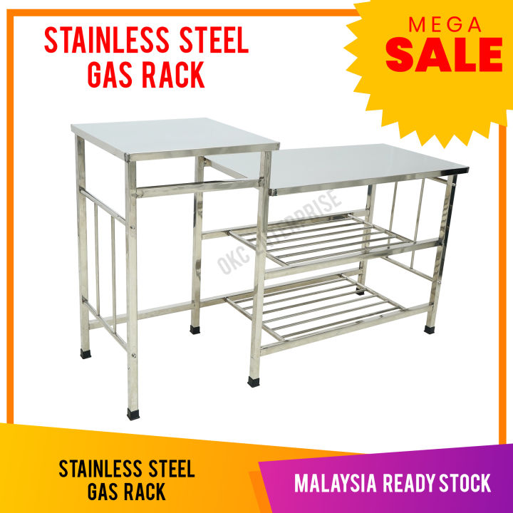 Stainless Steel Gas Rack / 2 Tier Stainless Steel Gas Rack / Kitchen ...