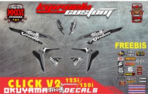 HONDA CLICK V2 OKUYAMA DECALS