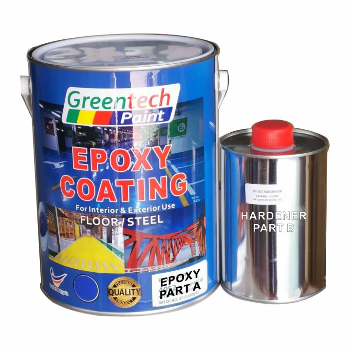 1L ( GREENTECH EPOXY ) FLOOR PAINT HEAVY DUTY & WATERPROOF COATING