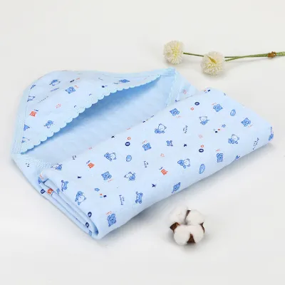 Newborn Cotton Receiving Blanket baby swaddling Newborn Swaddle Baby Blanket Bear Print Swaddle