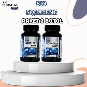 Bio Squalene Softgel Isi 2 Botol Minyak Hati Ikan Hiu Suplemen Kesehatan Bpom Halal Mui