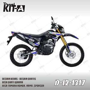 Decal CRF 150 L - Stiker Motor Crf 150 L Biru Putih Hitam Racing D-I2-1317 I2-395 I2-857 I2-905