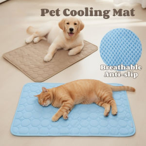 Dog Cooling Mat Pet Cold Bed Breathable Mesh Summer Floor Pad Washable Puppy Cat Sleep Mat