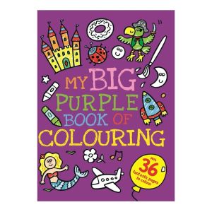 My Big Purple Colouring Book for Kids to Doodle & Decorate Fun Scenes