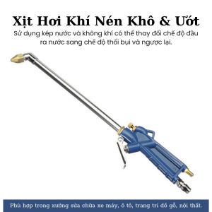 Xịt Hơi Khí Nén Khô & Ướt Xịt Thổi Bụi Xịt Rửa Động Cơ Xịt Dầu Phun Nhiên Liệu Kèm Ống Dẫn Nước 1M