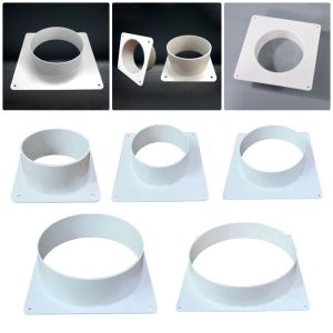 COMPASSION DIOXIDE78CO8 1Pcs Straight Air Vent Duct Connector Ducting Tools Flange Air Outlet Adapter Plastic Ventilation Pipe