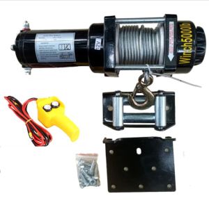 Tời điện 12v Winch 5000lbs có điều khiển từ xaTời cứu hộ ô tô trọng tải kéo 24 tấn