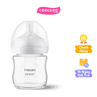 Bình sữa thủy tinh Philips Avent mô phỏng tự nhiên 120ml (SCY930.01)