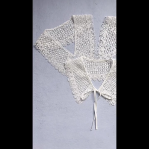 Ren Cổ áo giả Trang Trí Cổ Áo Cho ĐẦM MÙA HÈ Có Thể Tháo Rời Cổ áo giả Phổ Khăn Choàng Phụ Nữ Thanh Lịch khăn choàng ren