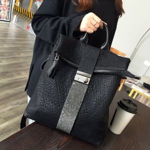 BJ16077 - BLACK - TAS RANSEL PUNGGUNG BACKPACK TAS SEKOLAH KULIAH TAS WANITA FASHION IMPORT MODIS ELEGAN TERMURAH TERLARIS TERBARU BAGSTORE JAKARTA TAS BATAM ZCJ4941 ELJ6077