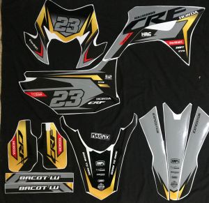 Decal Sticker - Stiker Dekal CRF 150 L WARNA HITAM SILVER