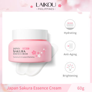 LAIKOU Japan Sakura Essence Cream Hydrating Brightening Anti Aging Fade Spots Whitening Day Night Facial Cream 60g