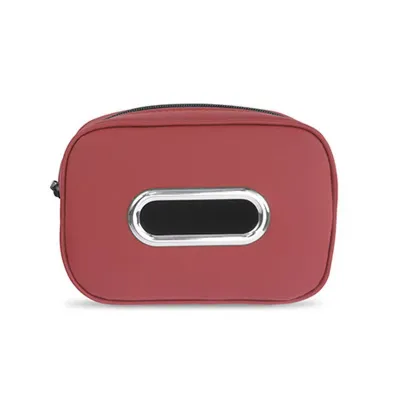 Car Leather Tissue Storage Box Automobile Armrest Tissue Box Seat Back Paper Towel Box with Fix Strap Car Accessories