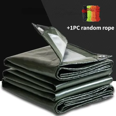 (With Rope)CBLUE Rain Cloth Transparent Waterproof Thickened Outdoor Plastic sheet balcony Car Truck Canopys House Cover