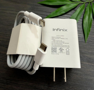 Lucky pLUSSS : INFINIX Series 18W Fast Charging Set – Power Adapter with 2.4A USB Cable (Type C / Micro USB)