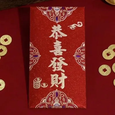 (SG Ready Stock) Glittering New Year Wedding Hong Bao | Ang Pao | Red Packet | Hongbao Angpao | Red Envelope | 7 Designs