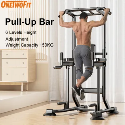 OneTwoFit Pull Up Multi Functional Adjustable Pull Up Bar for Home Gym Exercise