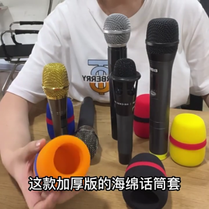 5Pcs Foam Microphone Cover Thick Microphone Covers Foam Reusable Microphone Foam Covers for Handheld Microphone