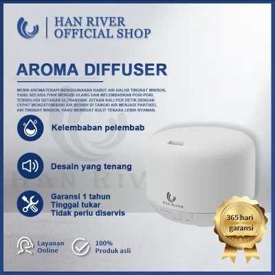 HAN RIVER humidifier diffuser Ultrasonic 500ML (Bisa menambahkan minyak esensial) / difuser aromaterapi / Aroma Diffuser